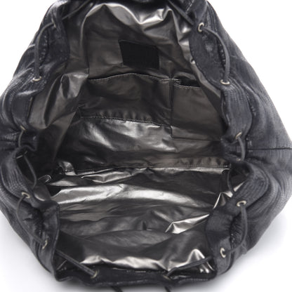 Chanel Lizard Printed Jersey Backpack Black 4 of 9