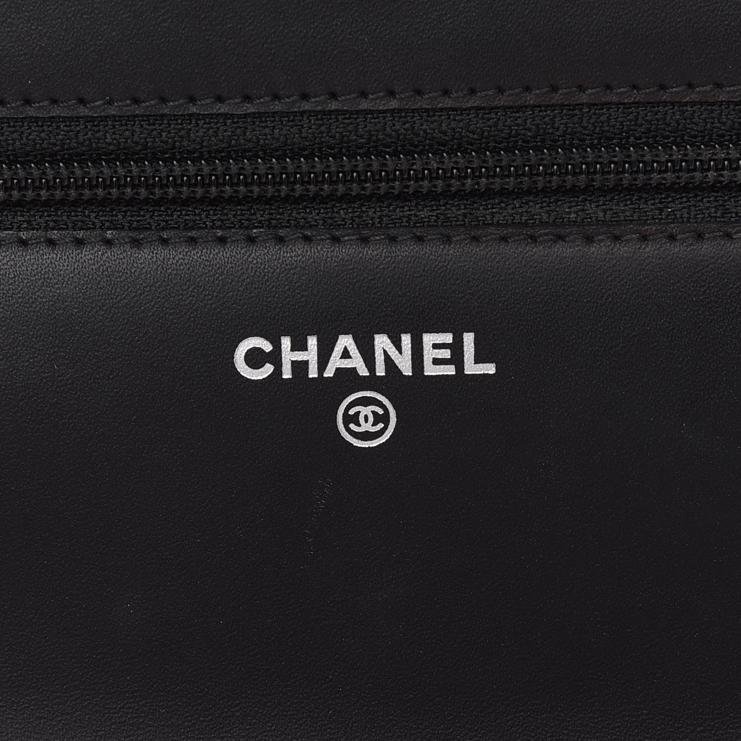 Chanel Calfskin Quilted Cambon Wallet On Chain WOC Black 7 of 11