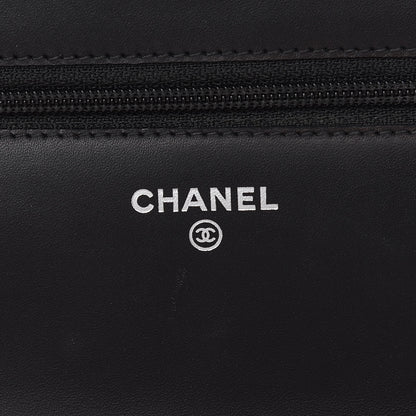Chanel Calfskin Quilted Cambon Wallet On Chain WOC Black 7 of 11