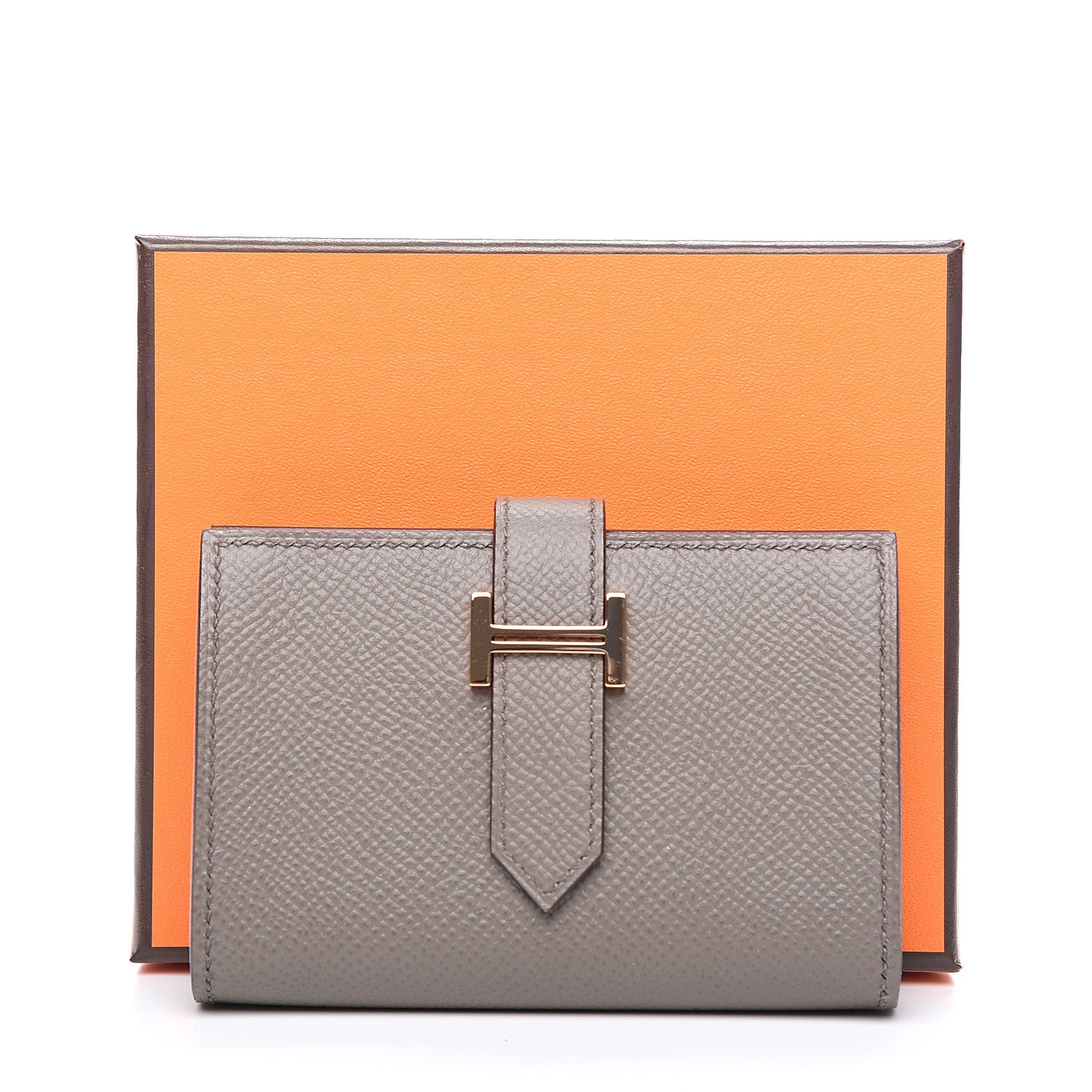 Hermes Epsom Mini Bearn Wallet Etain 7 of 7