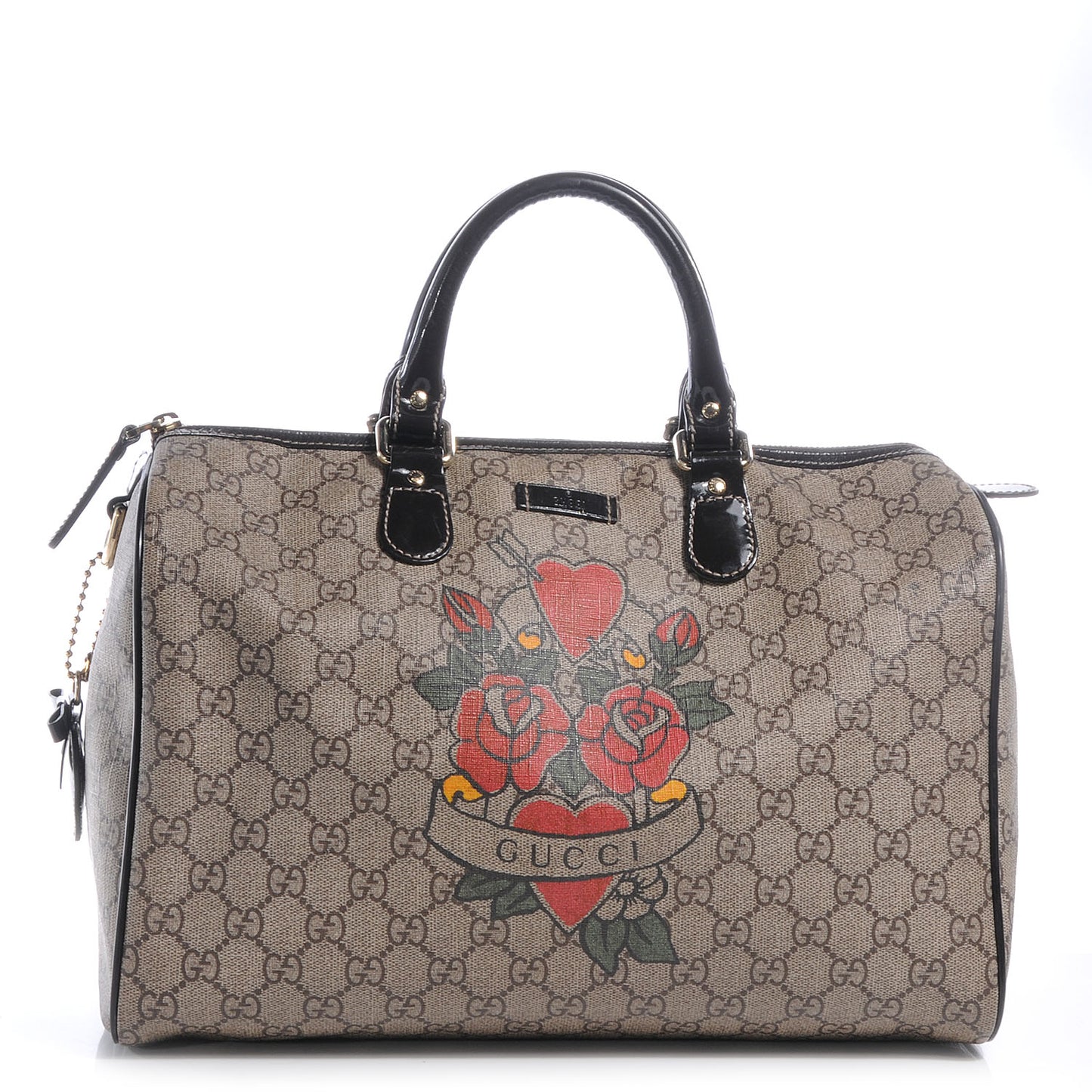 GG Plus Monogram Tattoo Heart Medium Joy Boston Dark Brown