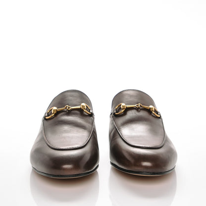 Gucci Calfskin Womens Princetown Slippers 38.5 Brown 3 of 7