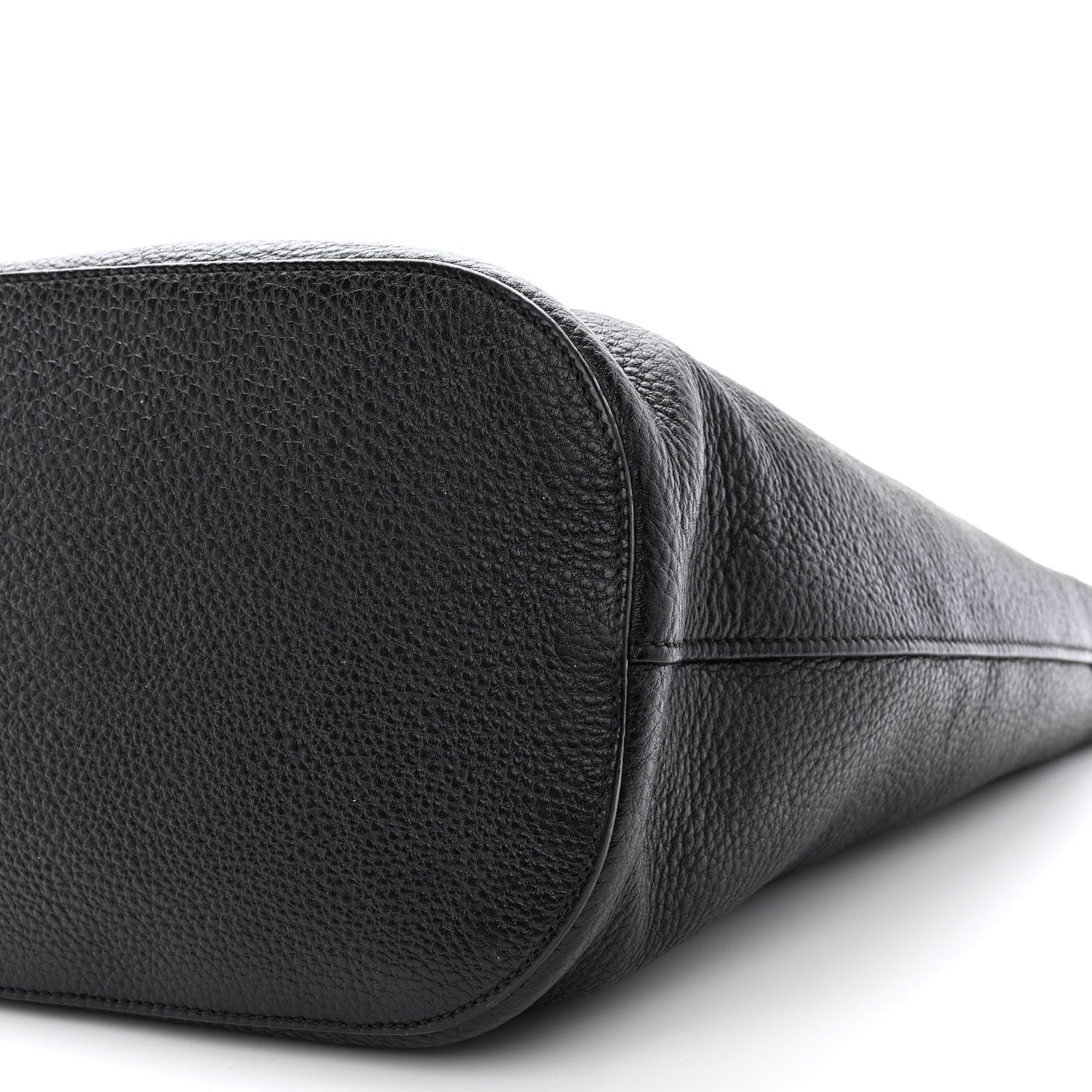 Prada Vitello Phenix Logo Hobo Black 11 of 11