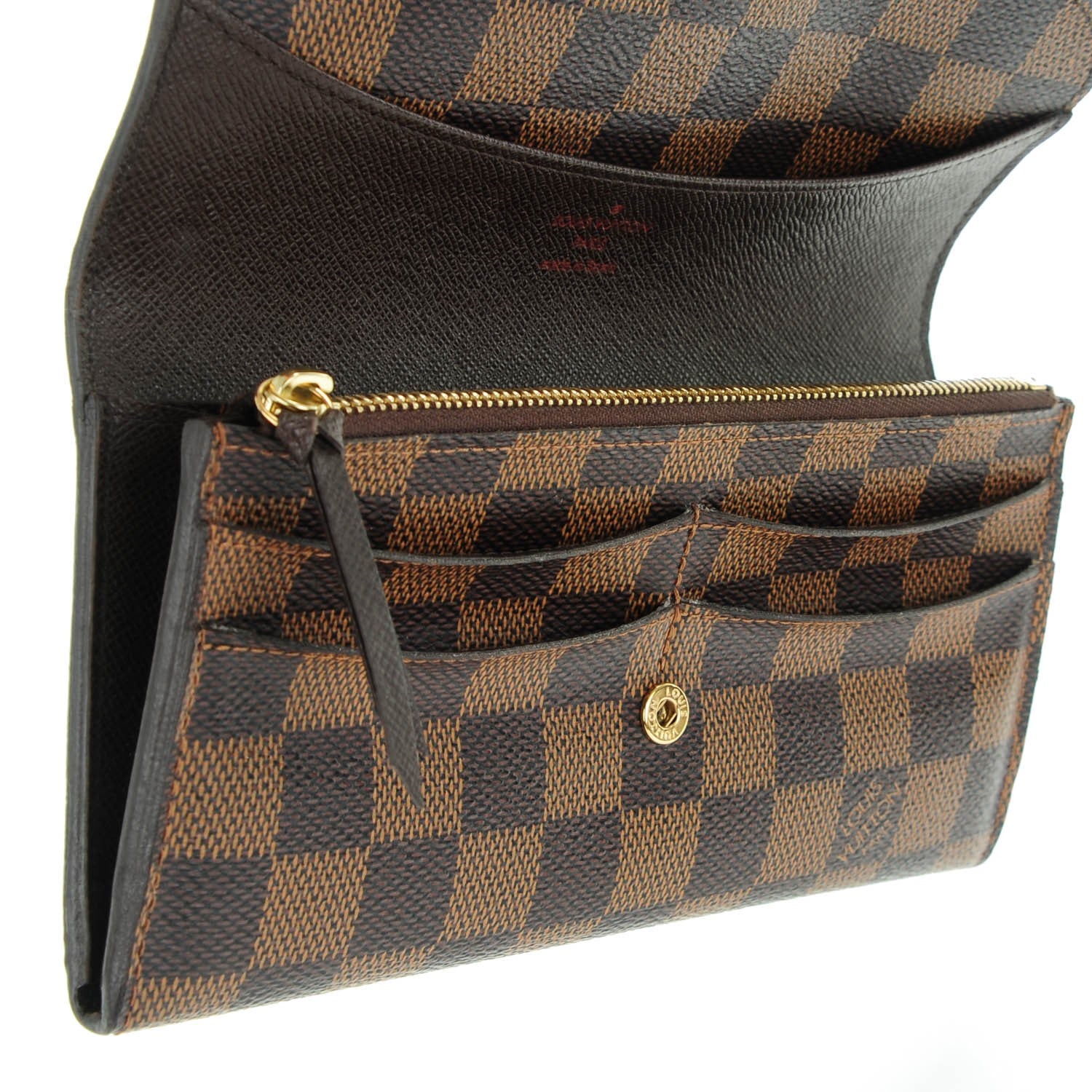 Louis Vuitton Damier Ebene Emilie Wallet 7 of 8