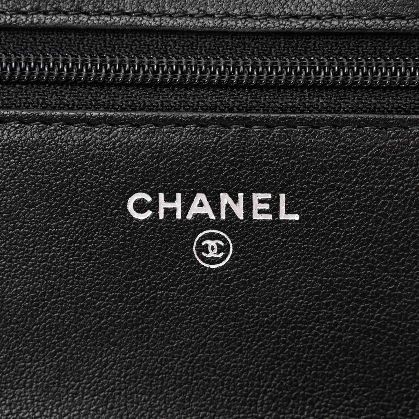Sheepskin Chevron Reissue Wallet On Chain WOC So Black