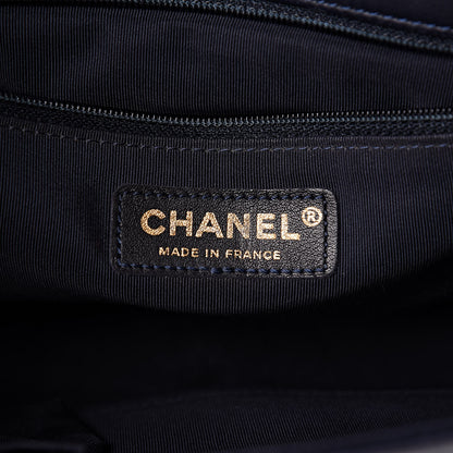 Chanel Braided Sheepskin New Medium Boy Flap Navy 7 of 14
