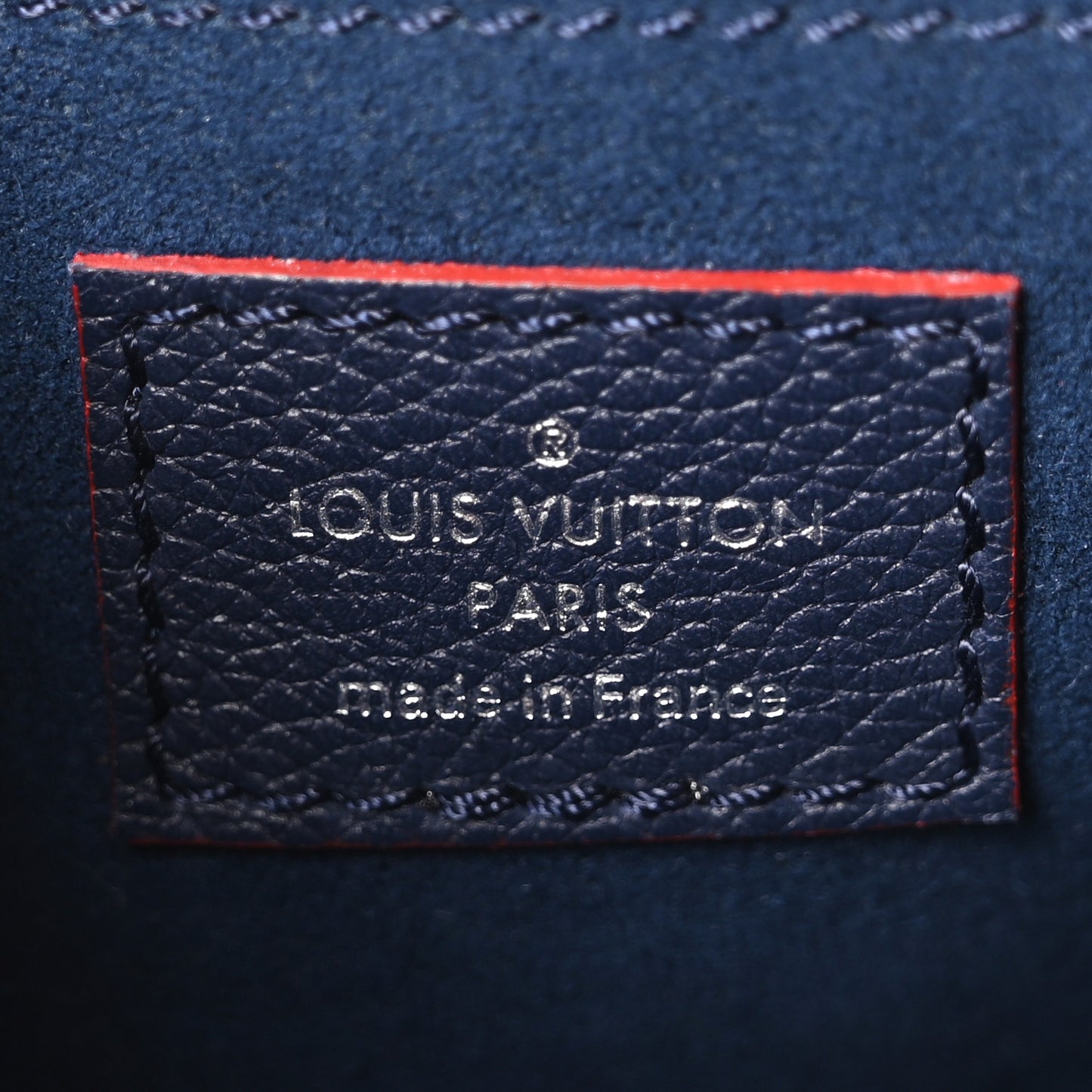 Soft Calfskin My Lockme Chain Bag BB Marine Rouge
