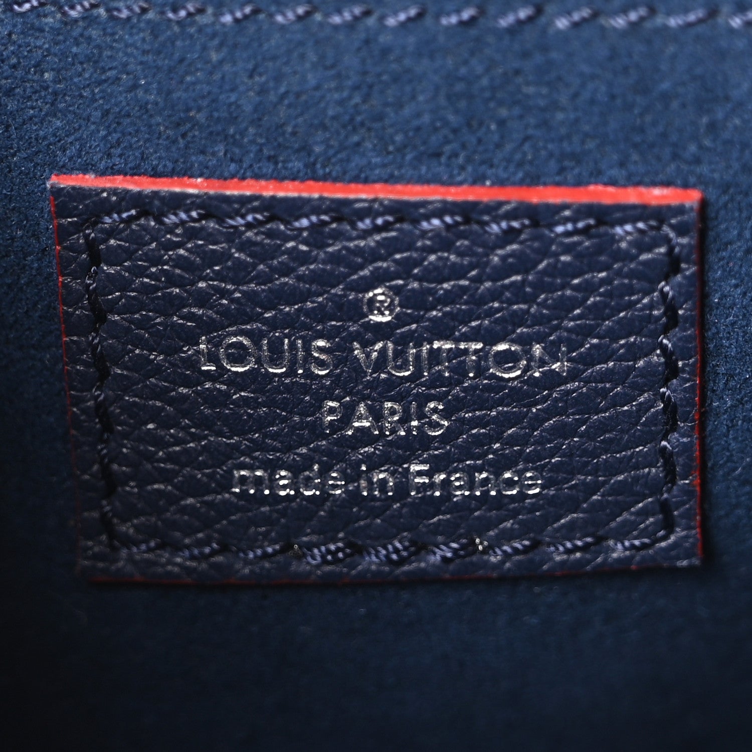 Louis Vuitton Soft Calfskin My Lockme Chain Bag BB Marine Rouge 6 of 9