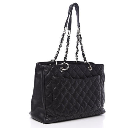 Chanel Caviar Quilted Grand Shopping Tote GST Black 2 of 16