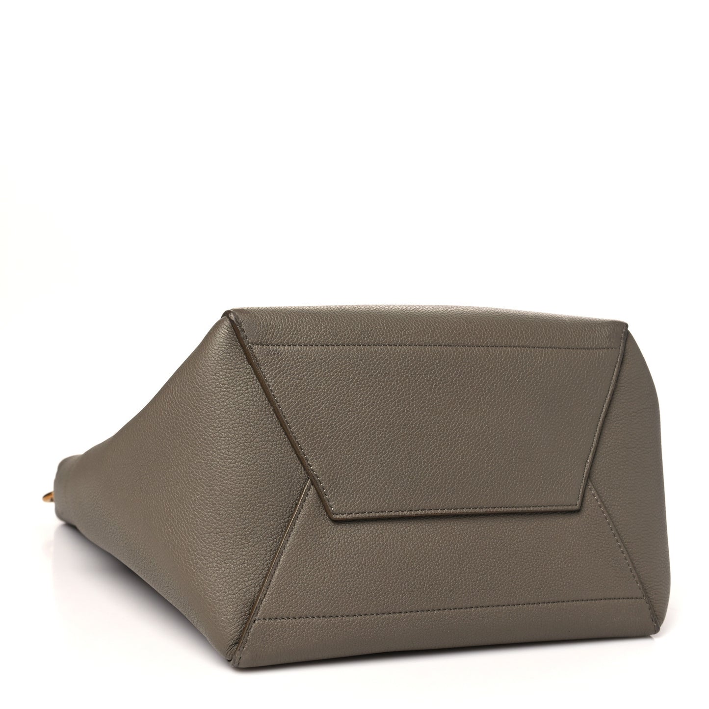 Soft Grained Calfskin Sangle Bucket Bag Taupe