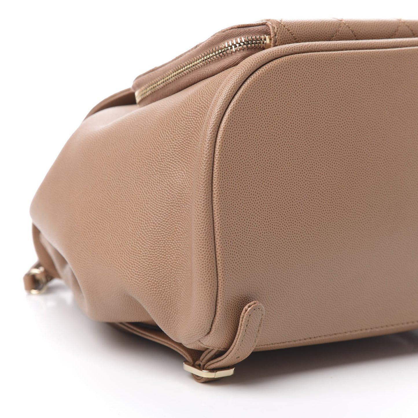 Caviar Quilted Business Affinity Backpack Beige