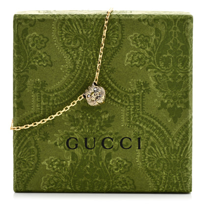 Gucci 18K Yellow Gold Diamond Pink Opal Le Marche des Merveilles Feline Bracelet 7 of 7