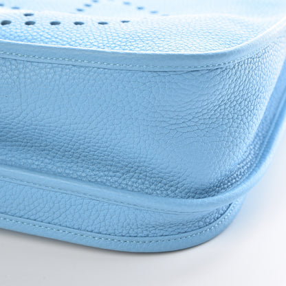 Hermes Taurillon Clemence Evelyne III GM Bleu Du Nord 7 of 10
