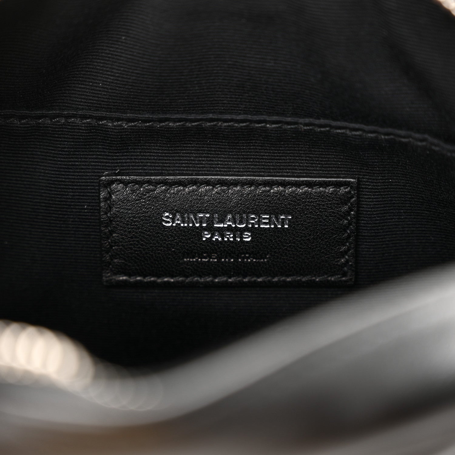 Saint Laurent Calfskin Matelasse Monogram Lou Belt Bag Black 6 of 10