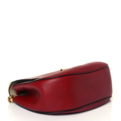 Chloe Grained Lambskin Drew Shoulder Bag Plaid Red 4 of 6