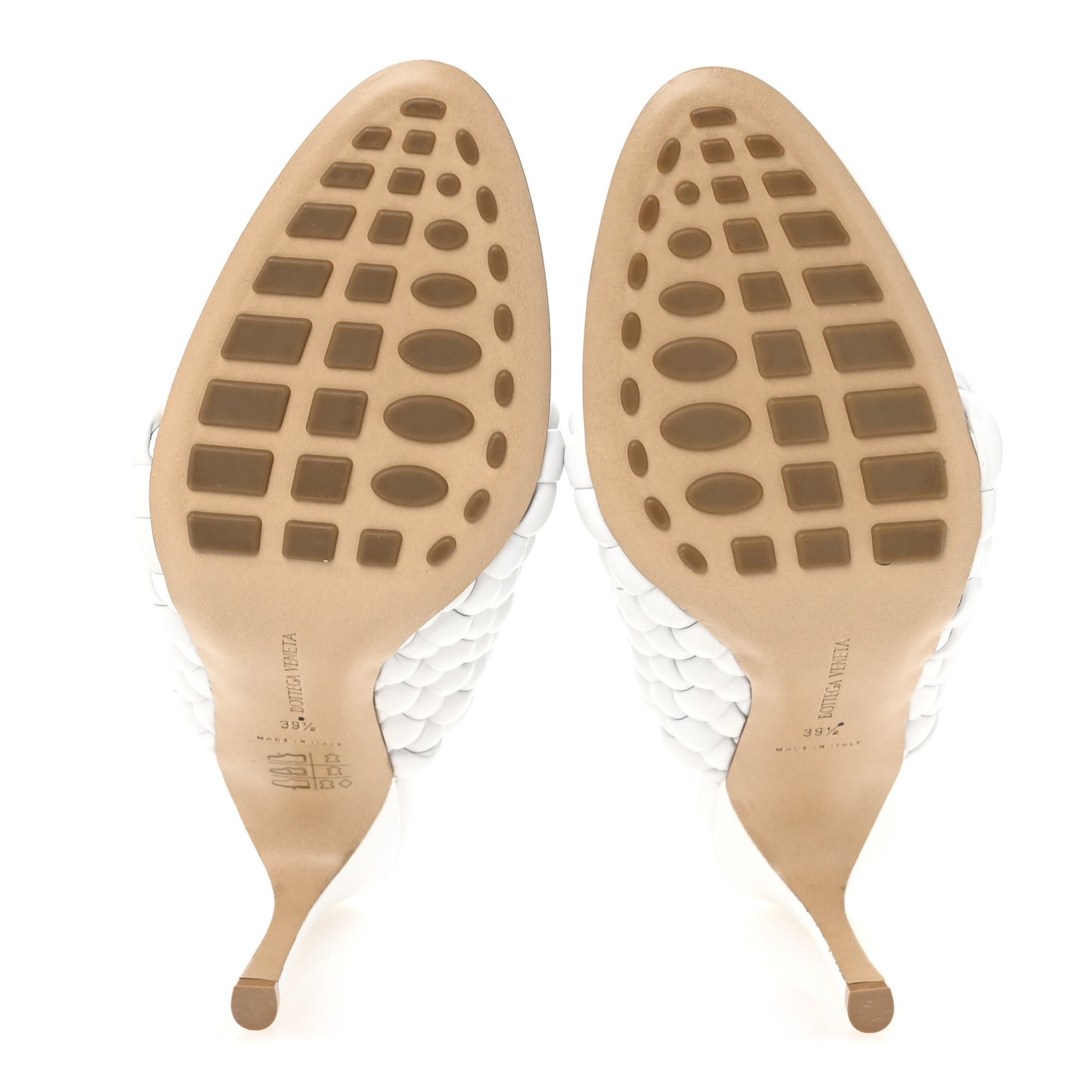Nappa Padded Intreccio The Curve Sandals 39.5 Optic White