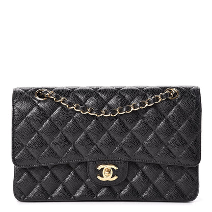 Chanel Caviar Quilted Medium Double Flap Black 1 of 12
