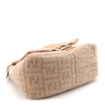 Fendi Wool Zucca Mama Baguette Beige 4 of 9