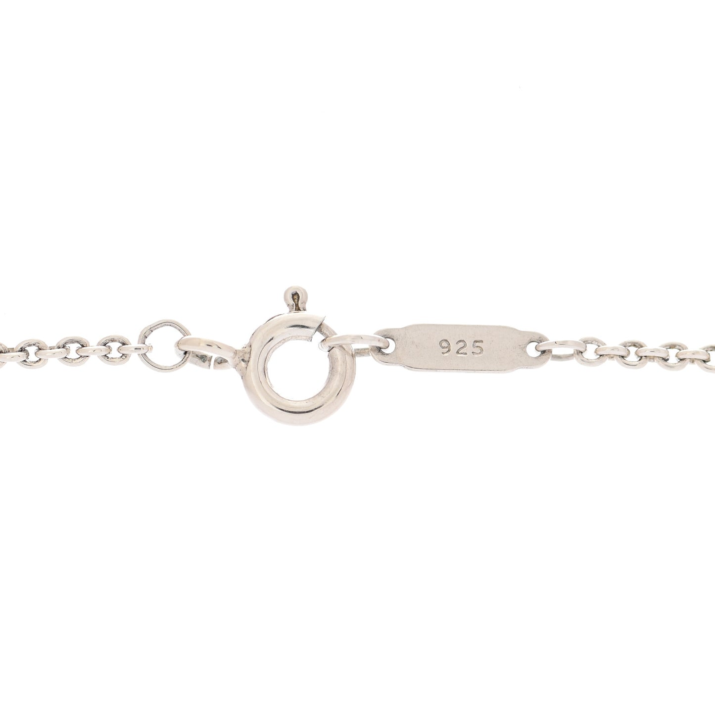Sterling Silver Mother of Pearl Return to Tiffany Pendant Necklace