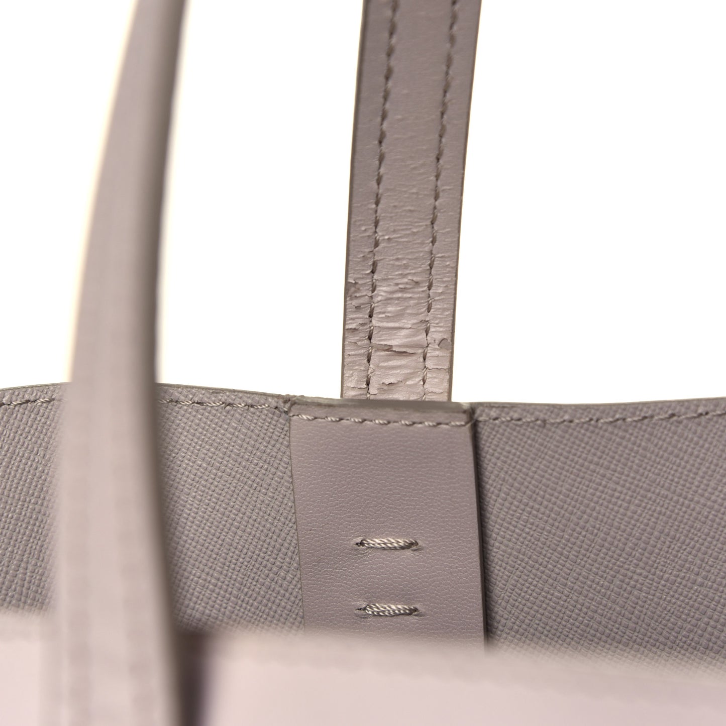 Vitello Ginevra Elaphe Monster Eyes Shopping Tote Grigio Polvere Naturale