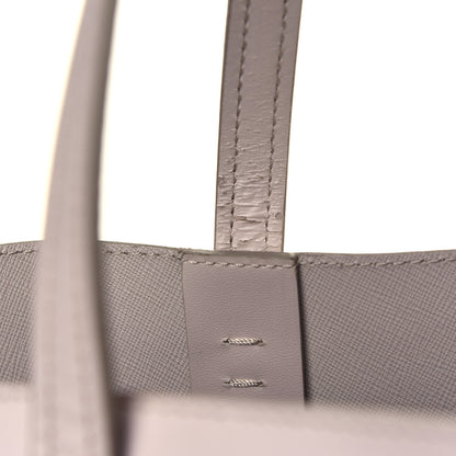 Fendi Vitello Ginevra Elaphe Monster Eyes Shopping Tote Grigio Polvere Naturale 13 of 16