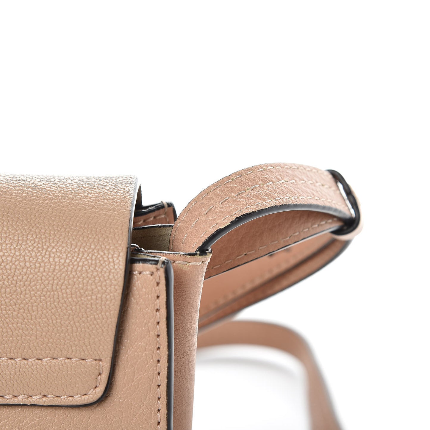 Goatskin Small Faye Shoulder Bag Tan