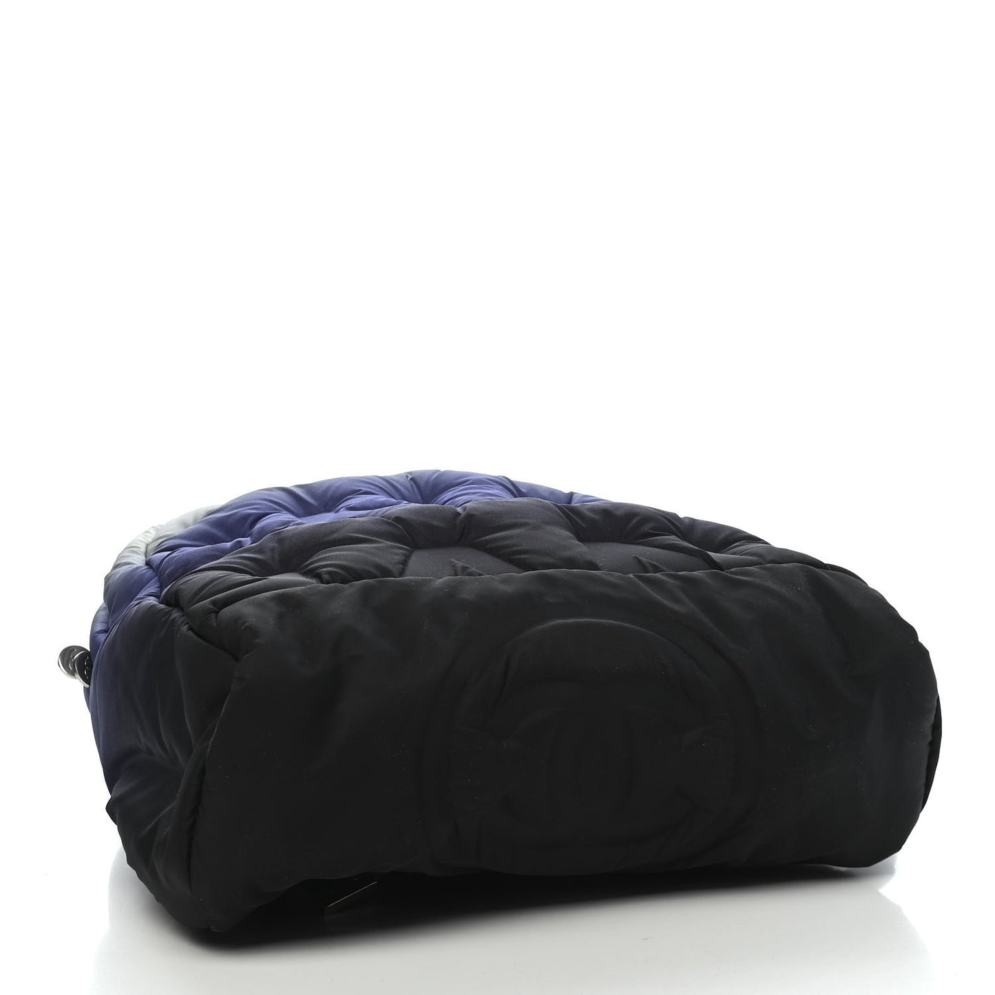 Nylon Embossed Small Doudoune Backpack Black Blue White