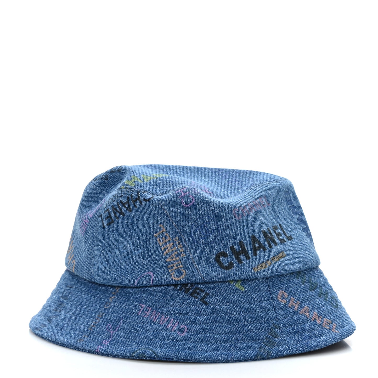 Denim Mood Cloche Bucket Hat L Blue