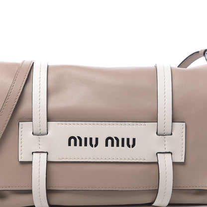 Miu Miu Grace Lux Shoulder Bag Cammeo White 8 of 10