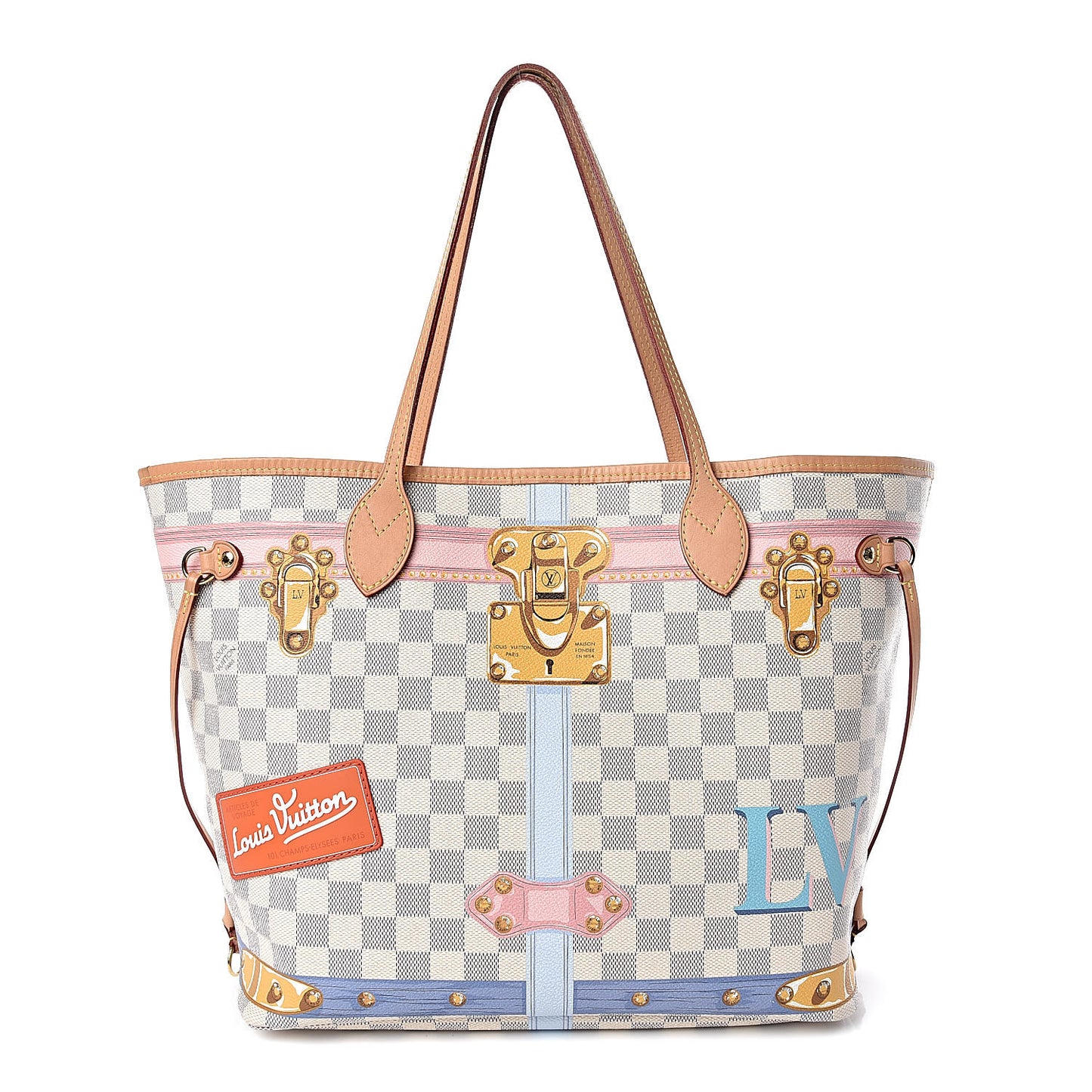 Damier Azur Summer Trunks Neo Neverfull MM