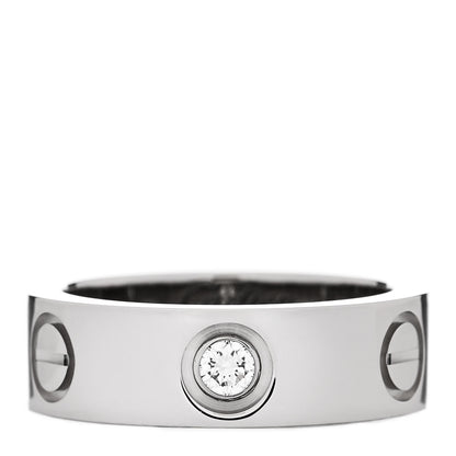 Cartier Platinum Diamond 5.5mm LOVE Ring 48 4.5 1 of 5