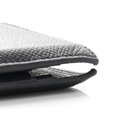 Hermes Epsom MC2 Euclide Card Holder Case Black Bleu Indigo 13 of 15