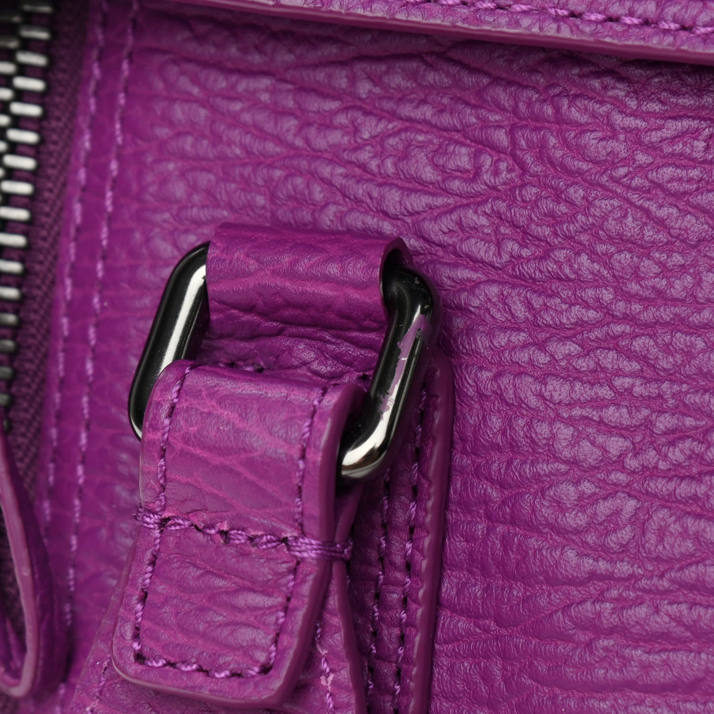 Textured Calfskin Medium Pashli Satchel Orchid