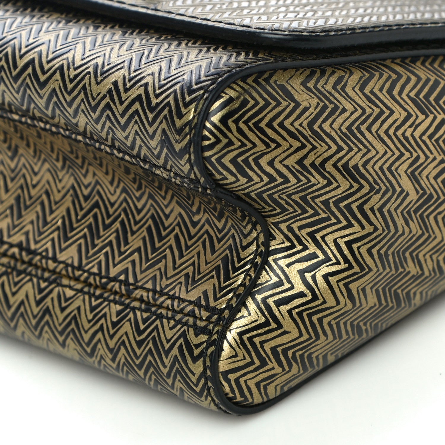Louis Vuitton Epi Chevron Printed Twist Shoulder Bag PM Gold 10 of 11
