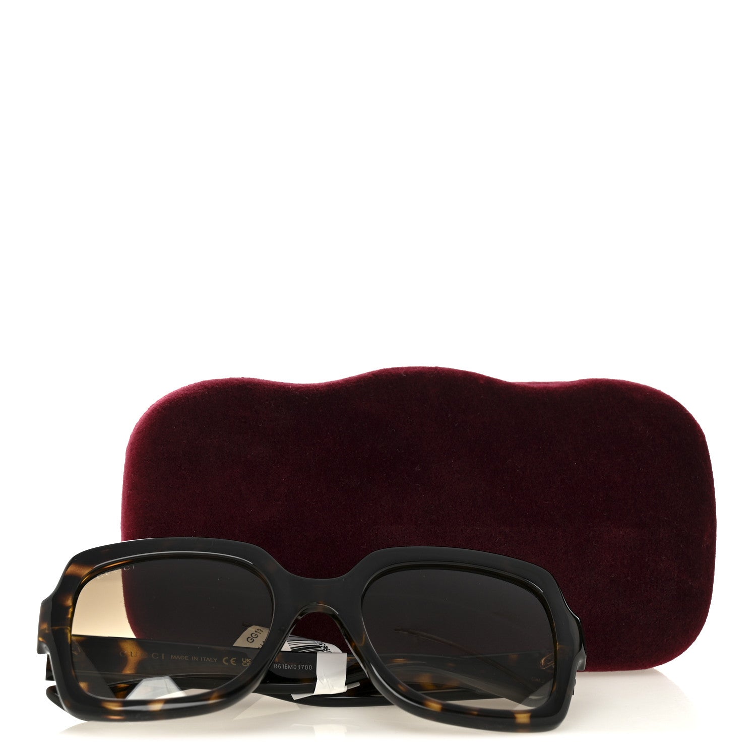 Gucci Acetate Square Frame Sunglasses GG1337S Havana 8 of 8