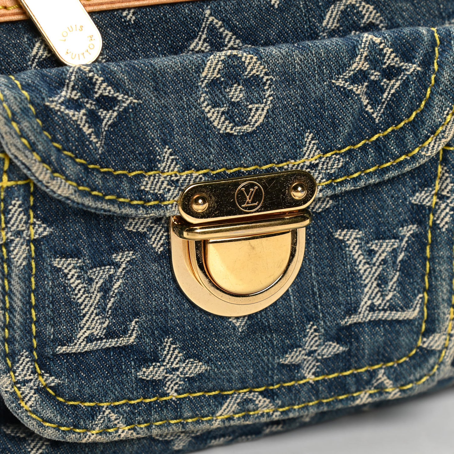 Monogram Denim Baggy PM Blue
