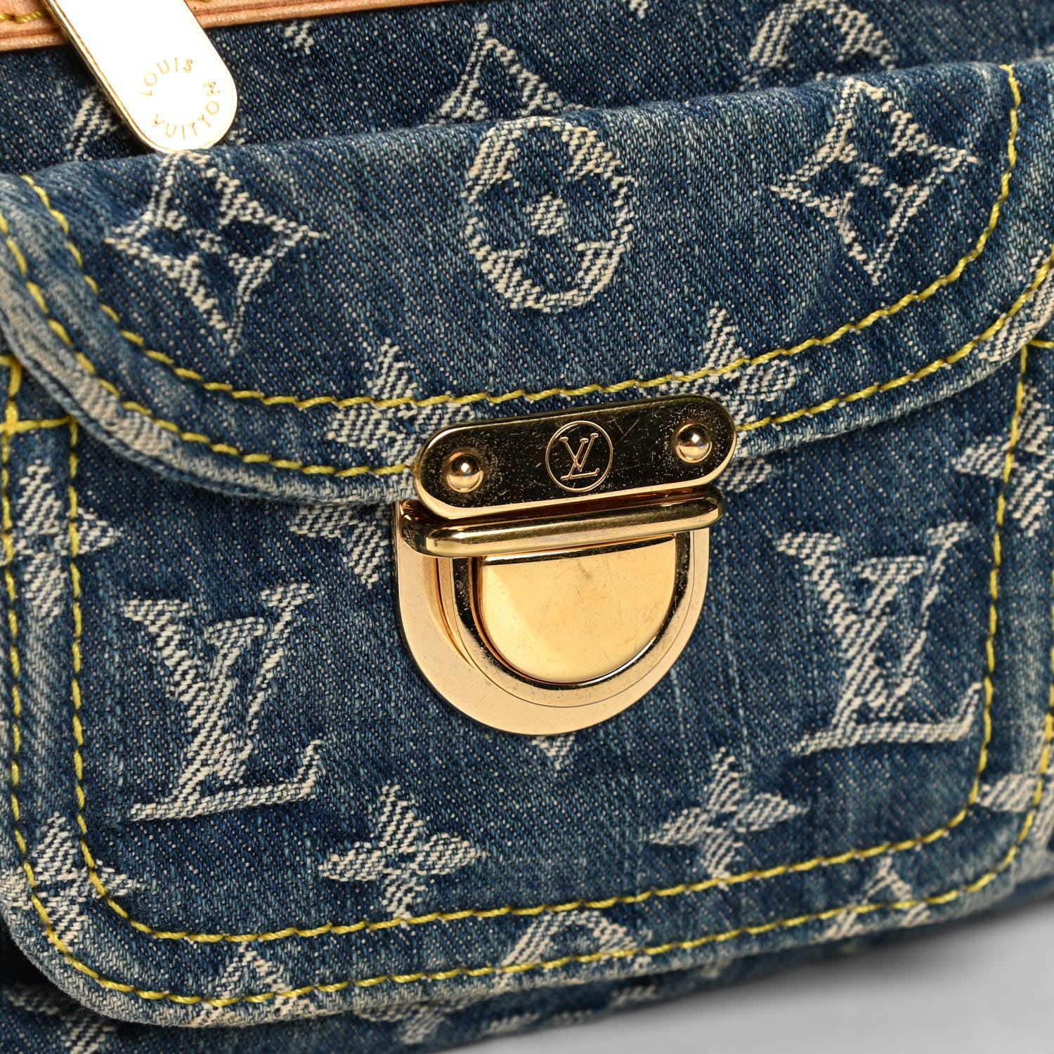 Louis Vuitton Monogram Denim Baggy PM Blue 8 of 8