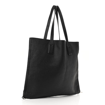 Marc Jacobs Grained Calfskin Wingman Shopping Tote Black 3 of 12