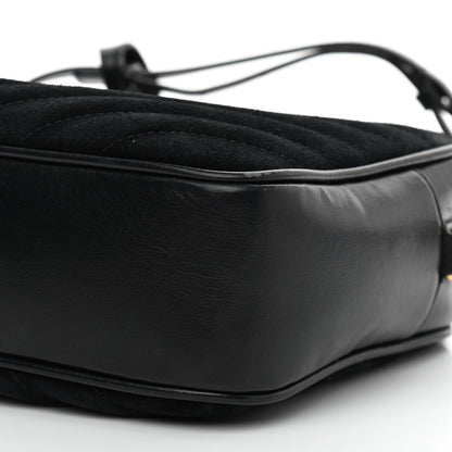 Saint Laurent Suede Calfskin Monogram Lou Camera Bag Black 10 of 12