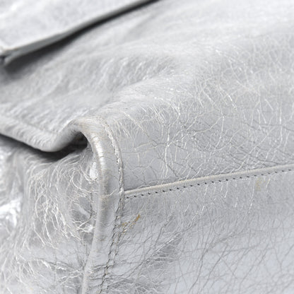 Balenciaga Metallic Agneau Classic Palladium Hardware City Silver 12 of 13