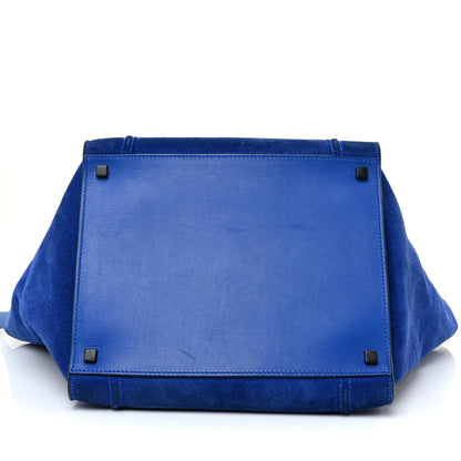 Celine Suede Medium Phantom Luggage Colbalt Blue 34 of 34