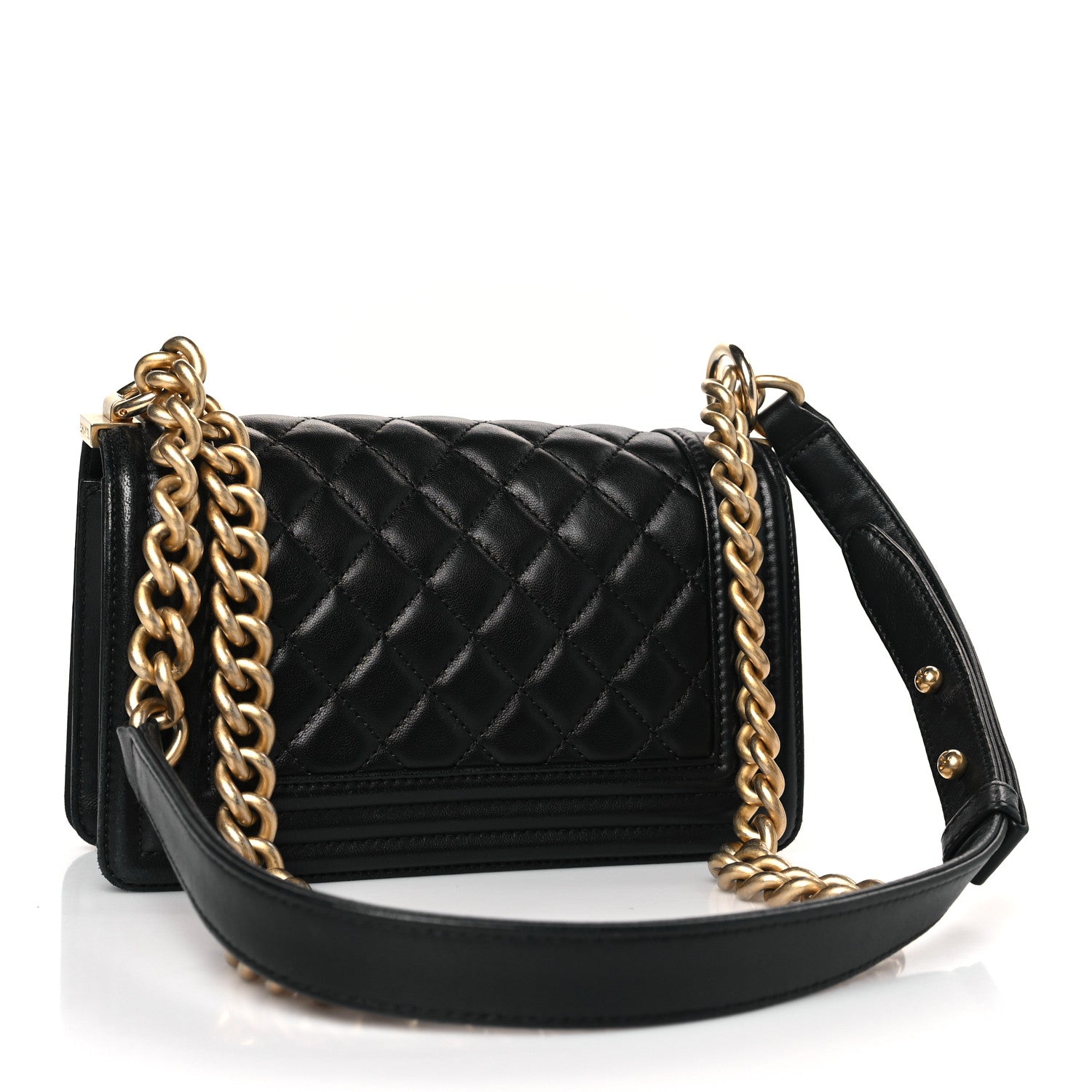 Chanel Lambskin Quilted Small Boy Flap Black 3 of 9