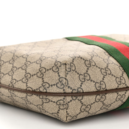 Gucci GG Supreme Monogram Web Small Ophidia Half Moon Hobo Brown 9 of 11