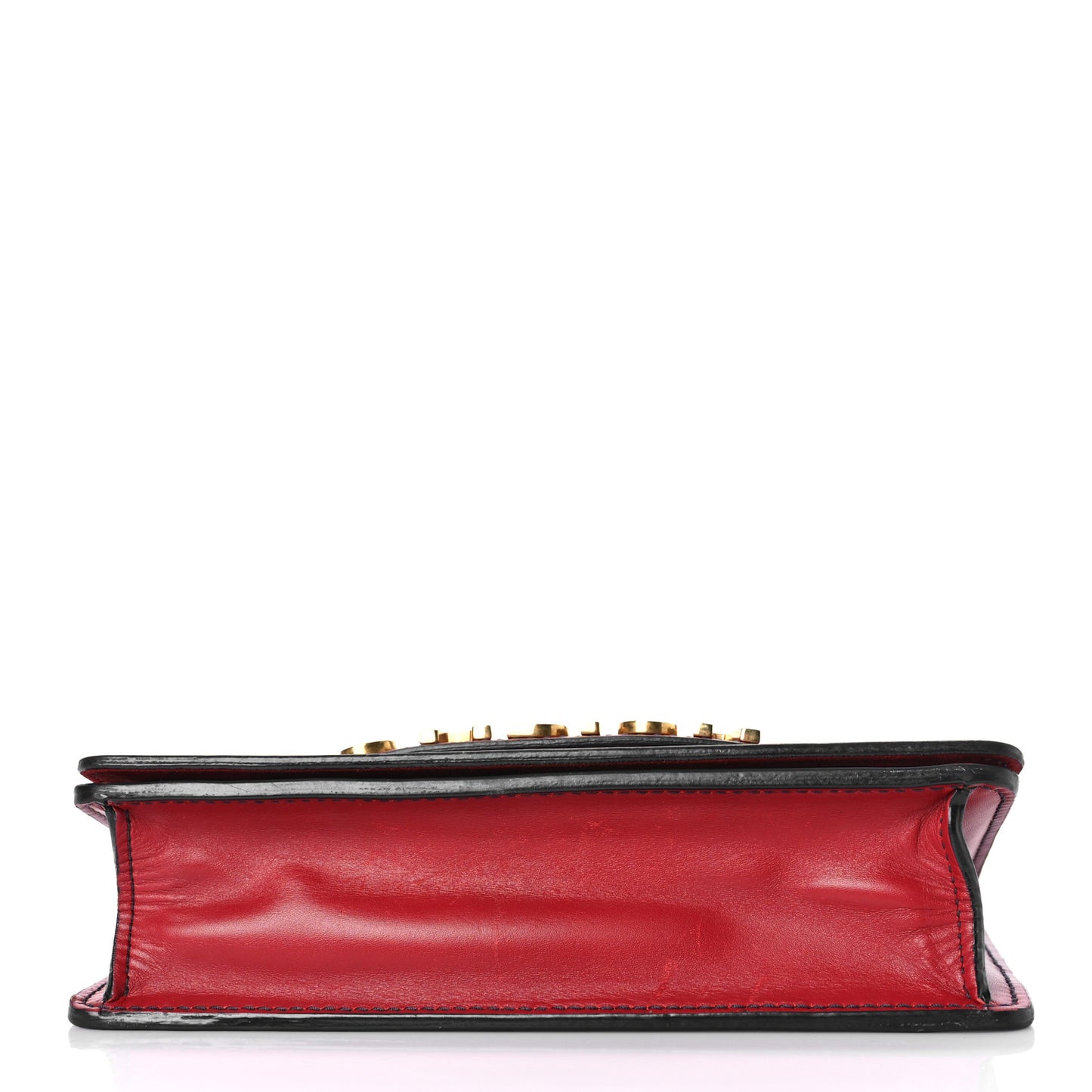 Calfskin J'Adior Chain Flap Bag Red