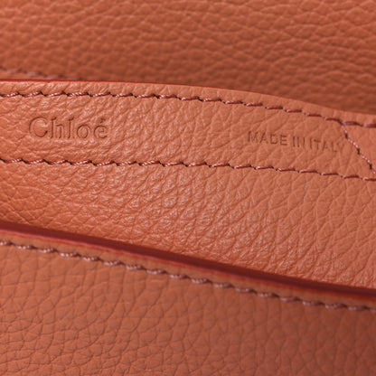 Chloe Grained Calfskin Small Marcie Saddle Bag Wood Rose 7 of 12