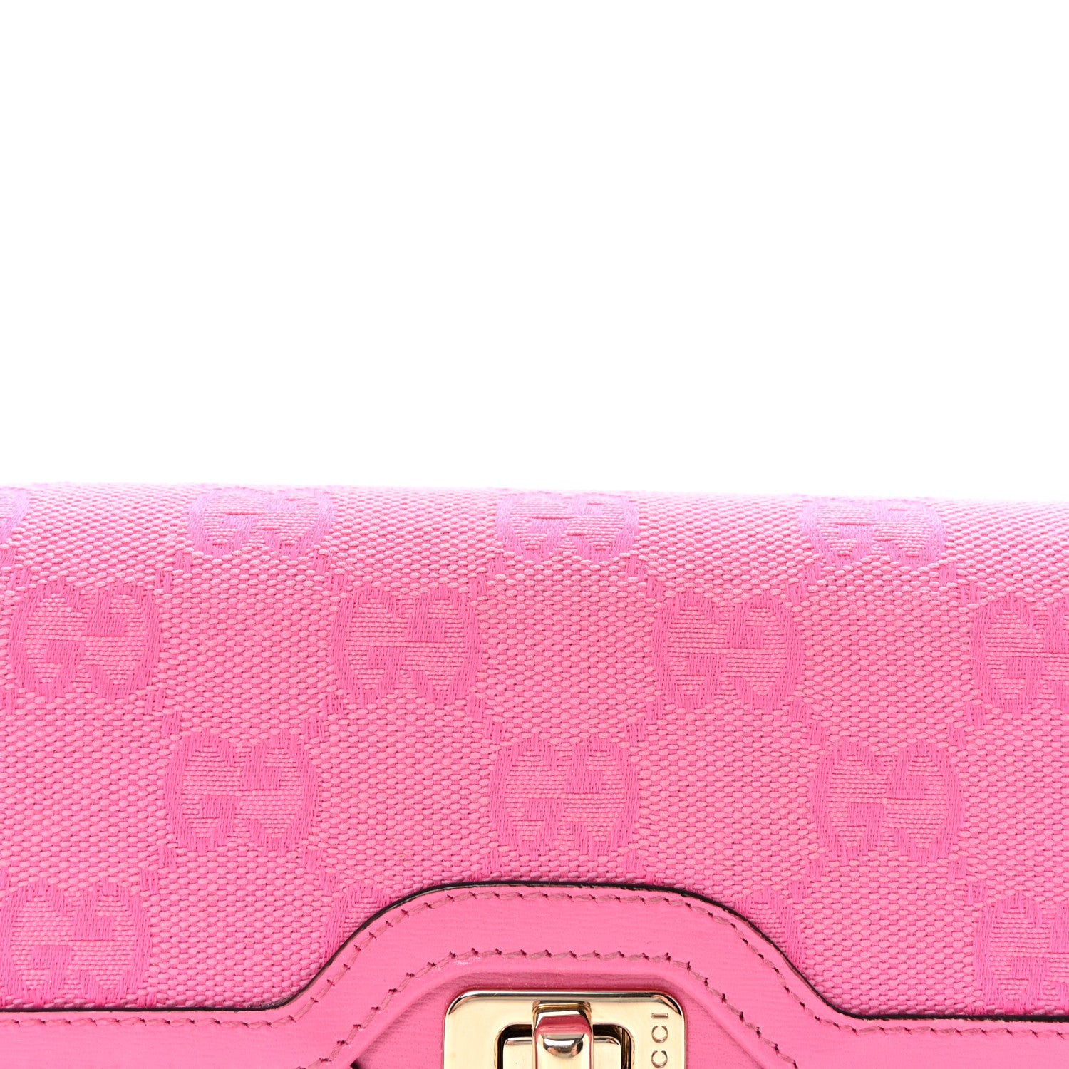 Gucci GG Monogram Scratch Lux Calfskin Mini Luce Shoulder Bag Rose Dark Blossom 7 of 10