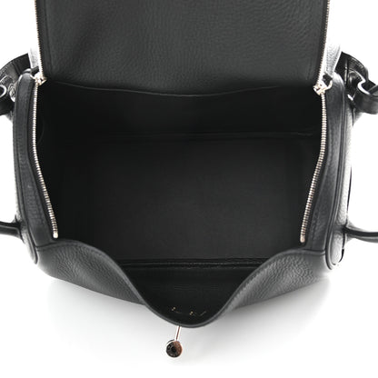 Hermes Taurillon Clemence Matte Niloticus Crocodile Touch Lindy 26 Black 5 of 9