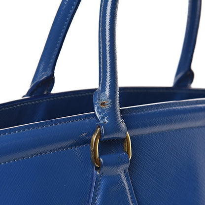 Prada Saffiano Vernice Shopping Tote Azzurro 19 of 26