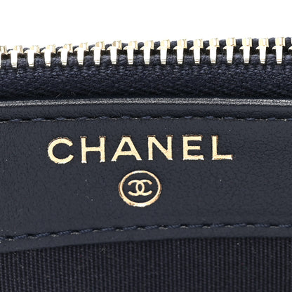 Chanel Lurex Straw Small Deauville Clutch With Chain Blue 9 of 13