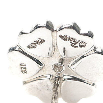 Tiffany Sterling Silver Diamond Paloma Picasso Crown Of Hearts Earrings 4 of 5
